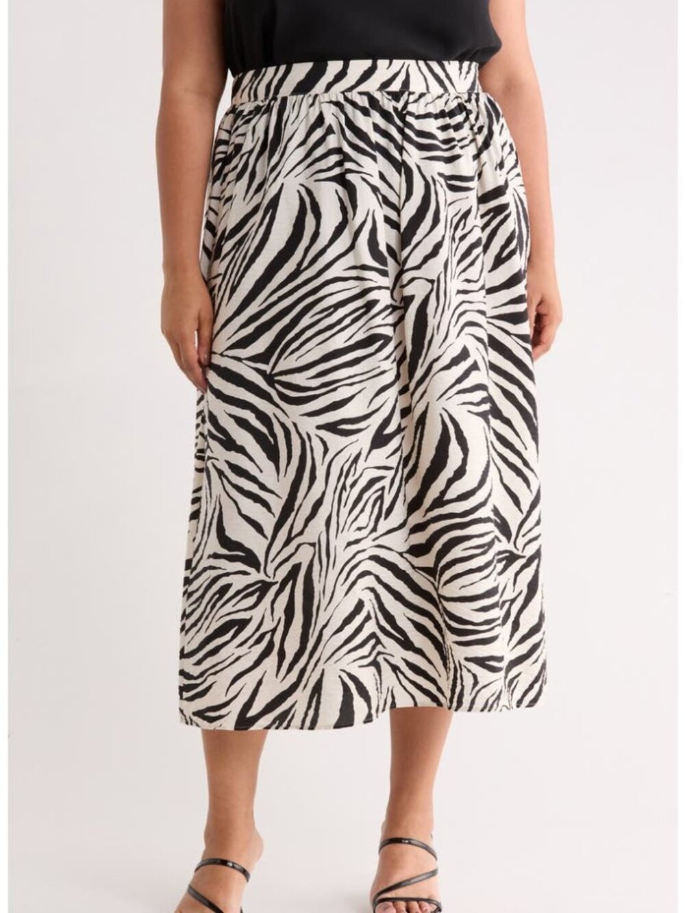 NWT VERO MODA Printed Midi Skirt (Plus)